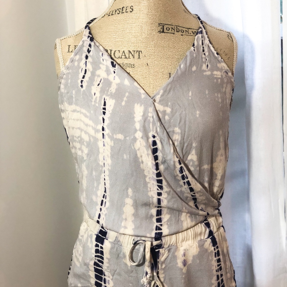 Bella Dahl Blue and White Romper